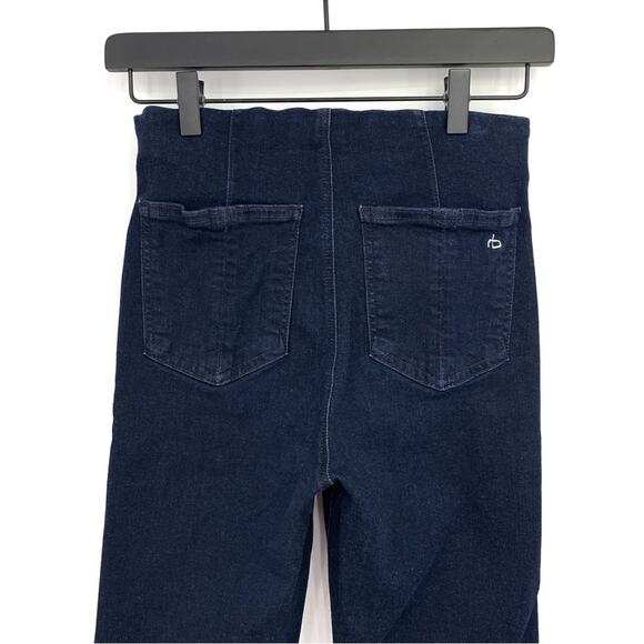 RAG & BONE Nina High-Rise Flare Jean Blue Denim XS - Picture 8 of 9
